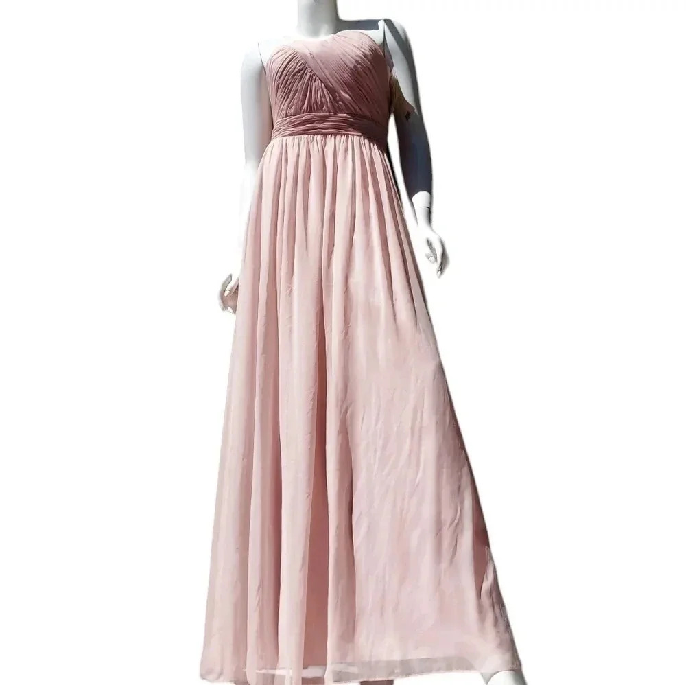 NWT Dessy Collection Style 2942 in Blush Size 10 - Picture 7 of 14
